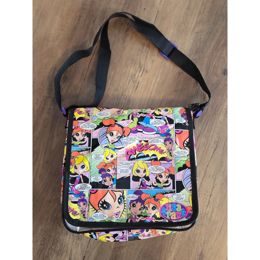 Lisa Frank Awesome Best Friends Crossbody Bag Multi Color Y2K Messenger Bag